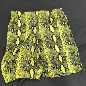 snakeskin shorts